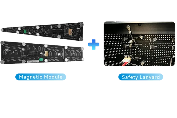 Sphere LED Screen-Magnetic Installation + Safety Rope Protection Sphere LED Screen-Magnetic Installation + Safety Rope Protection